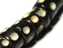 TOKO-BEADS BB109-39N Bone bead (strand) 8mm BB109-39N ボーンビーズ（連） 8mm Asian bead & African bead  Handmade,Lampeork,bead,asia,india,ethnic,parts,accessory,beads とんぼ玉,ビーズ,トンボ玉,アジア,インド,エスニック,手作り,パーツ,アクセサリー