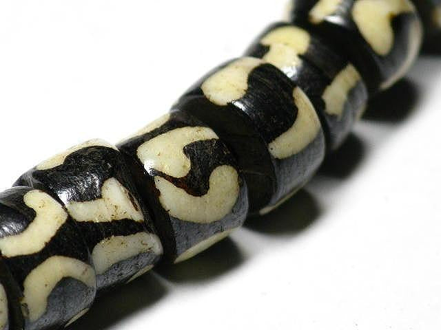 TOKO-BEADS BB109-40N Bone bead (strand) 8mm BB109-40N ボーンビーズ（連） 8mm Asian bead & African bead  Handmade,Lampeork,bead,asia,india,ethnic,parts,accessory,beads とんぼ玉,ビーズ,トンボ玉,アジア,インド,エスニック,手作り,パーツ,アクセサリー