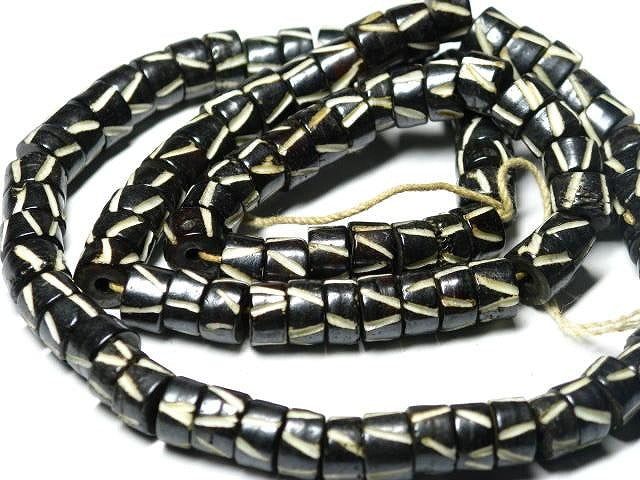 TOKO-BEADS BB109-41N Bone bead (strand) 8mm BB109-41N ボーンビーズ（連） 8mm Asian bead & African bead  Handmade,Lampeork,bead,asia,india,ethnic,parts,accessory,beads とんぼ玉,ビーズ,トンボ玉,アジア,インド,エスニック,手作り,パーツ,アクセサリー