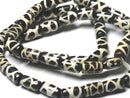 TOKO-BEADS BB109-44N Batik Bone bead (strand) 5.5~7.5mm BB109-44N ボーンビーズ（連） 5.5~7.5mm Asian bead & African bead  Handmade,Lampeork,bead,asia,india,ethnic,parts,accessory,beads とんぼ玉,ビーズ,トンボ玉,アジア,インド,エスニック,手作り,パーツ,アクセサリー