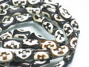 TOKO-BEADS BB109-48N Batik Bone bead (strand) 8~8mm BB109-48N ボーンビーズ（連） 8~8mm Asian bead & African bead  Handmade,Lampeork,bead,asia,india,ethnic,parts,accessory,beads とんぼ玉,ビーズ,トンボ玉,アジア,インド,エスニック,手作り,パーツ,アクセサリー