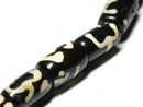 TOKO-BEADS BB109-49N Batik Bone bead (strand) 11.5~13mm BB109-49N ボーンビーズ（連） 11.5~13mm Asian bead & African bead  Handmade,Lampeork,bead,asia,india,ethnic,parts,accessory,beads とんぼ玉,ビーズ,トンボ玉,アジア,インド,エスニック,手作り,パーツ,アクセサリー