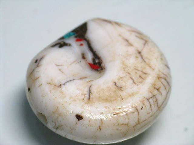 TOKO-BEADS BB110-61 Afghan Antique Shell bead 25mm BB110-61 アフガンアンティークシェルビーズ 25mm Asian bead & African bead  Handmade,Lampeork,bead,asia,india,ethnic,parts,accessory,beads とんぼ玉,ビーズ,トンボ玉,アジア,インド,エスニック,手作り,パーツ,アクセサリー
