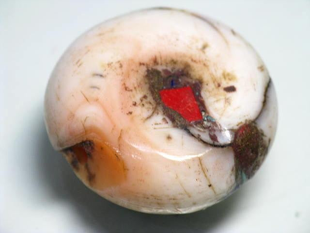 TOKO-BEADS BB110-67 Afghan Antique Shell bead 28mm BB110-67 アフガンアンティークシェルビーズ 28mm Asian bead & African bead  Handmade,Lampeork,bead,asia,india,ethnic,parts,accessory,beads とんぼ玉,ビーズ,トンボ玉,アジア,インド,エスニック,手作り,パーツ,アクセサリー