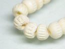 TOKO-BEADS BB110-24N Bone bead (strand) 8mm BB110-24N ボーンビーズ（連） 8mm Asian bead & African bead  Handmade,Lampeork,bead,asia,india,ethnic,parts,accessory,beads とんぼ玉,ビーズ,トンボ玉,アジア,インド,エスニック,手作り,パーツ,アクセサリー