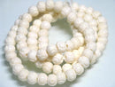 TOKO-BEADS BB110-25N Bone bead (strand) 8mm BB110-25N ボーンビーズ（連） 8mm Asian bead & African bead  Handmade,Lampeork,bead,asia,india,ethnic,parts,accessory,beads とんぼ玉,ビーズ,トンボ玉,アジア,インド,エスニック,手作り,パーツ,アクセサリー