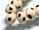 TOKO-BEADS BB110-31N Bone bead (strand) 8mm BB110-31N ボーンビーズ（連） 8mm Asian bead & African bead  Handmade,Lampeork,bead,asia,india,ethnic,parts,accessory,beads とんぼ玉,ビーズ,トンボ玉,アジア,インド,エスニック,手作り,パーツ,アクセサリー