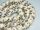 TOKO-BEADS BB110-33N Bone bead (strand) 12mm BB110-33N ボーンビーズ（連） 12mm Asian bead & African bead  Handmade,Lampeork,bead,asia,india,ethnic,parts,accessory,beads とんぼ玉,ビーズ,トンボ玉,アジア,インド,エスニック,手作り,パーツ,アクセサリー