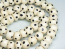 TOKO-BEADS BB110-34N Bone bead (strand) 12mm BB110-34N ボーンビーズ（連） 12mm Asian bead & African bead  Handmade,Lampeork,bead,asia,india,ethnic,parts,accessory,beads とんぼ玉,ビーズ,トンボ玉,アジア,インド,エスニック,手作り,パーツ,アクセサリー