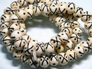 TOKO-BEADS BB110-35N Bone bead (strand) 12mm BB110-35N ボーンビーズ（連） 12mm Asian bead & African bead  Handmade,Lampeork,bead,asia,india,ethnic,parts,accessory,beads とんぼ玉,ビーズ,トンボ玉,アジア,インド,エスニック,手作り,パーツ,アクセサリー