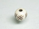 TOKO-BEADS BB110-30S Bone bead 10mm BB110-30S ボーンビーズ 10mm Asian bead & African bead  Handmade,Lampeork,bead,asia,india,ethnic,parts,accessory,beads とんぼ玉,ビーズ,トンボ玉,アジア,インド,エスニック,手作り,パーツ,アクセサリー