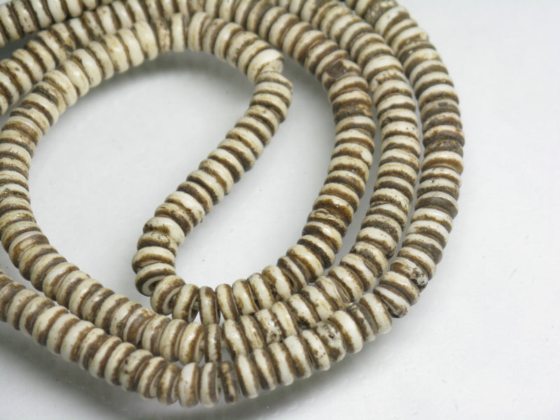 TOKO-BEADS BB111N-19 Bone Seed bead (strand) 5mm BB111N-19 ボーンシードビーズ（連） 5mm Asian bead & African bead  Handmade,Lampeork,bead,asia,india,ethnic,parts,accessory,beads とんぼ玉,ビーズ,トンボ玉,アジア,インド,エスニック,手作り,パーツ,アクセサリー