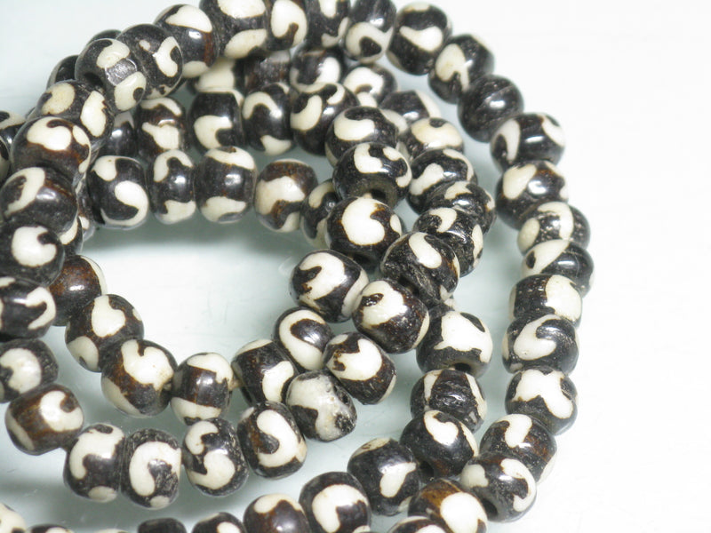 TOKO-BEADS BB112N-04 Bone bead (strand) 6.5~7mm BB112N-04 ボーンビーズ（連） 6.5~7mm Asian bead & African bead  Handmade,Lampeork,bead,asia,india,ethnic,parts,accessory,beads とんぼ玉,ビーズ,トンボ玉,アジア,インド,エスニック,手作り,パーツ,アクセサリー
