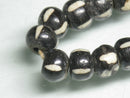 TOKO-BEADS BB112-18N Bone bead (strand) 8.5mm BB112-18N ボーンビーズ（連） 8.5mm Asian bead & African bead  Handmade,Lampeork,bead,asia,india,ethnic,parts,accessory,beads とんぼ玉,ビーズ,トンボ玉,アジア,インド,エスニック,手作り,パーツ,アクセサリー