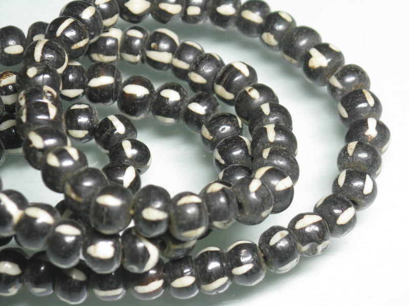 TOKO-BEADS BB112N-18 Bone bead (strand) 8.5mm BB112N-18 ボーンビーズ（連） 8.5mm Asian bead & African bead  Handmade,Lampeork,bead,asia,india,ethnic,parts,accessory,beads とんぼ玉,ビーズ,トンボ玉,アジア,インド,エスニック,手作り,パーツ,アクセサリー