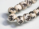 TOKO-BEADS BB113-02N Bone bead (strand) 6.5~7mm BB113-02N ボーンビーズ（連） 6.5~7mm Asian bead & African bead  Handmade,Lampeork,bead,asia,india,ethnic,parts,accessory,beads とんぼ玉,ビーズ,トンボ玉,アジア,インド,エスニック,手作り,パーツ,アクセサリー