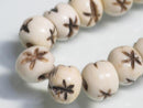 TOKO-BEADS BB113-05N Bone bead (strand) 6.5~7mm BB113-05N ボーンビーズ（連） 6.5~7mm Asian bead & African bead  Handmade,Lampeork,bead,asia,india,ethnic,parts,accessory,beads とんぼ玉,ビーズ,トンボ玉,アジア,インド,エスニック,手作り,パーツ,アクセサリー
