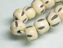 TOKO-BEADS BB113-08N Bone bead (strand) 6.5~7mm BB113-08N ボーンビーズ（連） 6.5~7mm Asian bead & African bead  Handmade,Lampeork,bead,asia,india,ethnic,parts,accessory,beads とんぼ玉,ビーズ,トンボ玉,アジア,インド,エスニック,手作り,パーツ,アクセサリー