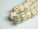 TOKO-BEADS BB113-09N Bone bead (strand) 6.5~7mm BB113-09N ボーンビーズ（連） 6.5~7mm Asian bead & African bead  Handmade,Lampeork,bead,asia,india,ethnic,parts,accessory,beads とんぼ玉,ビーズ,トンボ玉,アジア,インド,エスニック,手作り,パーツ,アクセサリー