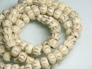 TOKO-BEADS BB113-09N Bone bead (strand) 6.5~7mm BB113-09N ボーンビーズ（連） 6.5~7mm Asian bead & African bead  Handmade,Lampeork,bead,asia,india,ethnic,parts,accessory,beads とんぼ玉,ビーズ,トンボ玉,アジア,インド,エスニック,手作り,パーツ,アクセサリー