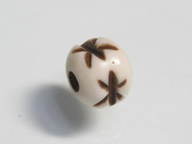 TOKO-BEADS BB113-05S Bone bead 6.5~7mm BB113-05S ボーンビーズ 6.5~7mm Asian bead & African bead  Handmade,Lampeork,bead,asia,india,ethnic,parts,accessory,beads とんぼ玉,ビーズ,トンボ玉,アジア,インド,エスニック,手作り,パーツ,アクセサリー