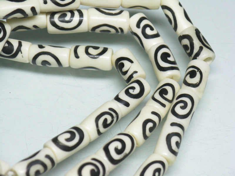 TOKO-BEADS BB114-13N Bone bead (strand) 7mm BB114-13N ボーンビーズ（連） 7mm Asian bead & African bead  Handmade,Lampeork,bead,asia,india,ethnic,parts,accessory,beads とんぼ玉,ビーズ,トンボ玉,アジア,インド,エスニック,手作り,パーツ,アクセサリー