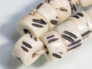 TOKO-BEADS BB115-02N Bone bead (strand) 7.5mm BB115-02N ボーンビーズ（連） 7.5mm Asian bead & African bead  Handmade,Lampeork,bead,asia,india,ethnic,parts,accessory,beads とんぼ玉,ビーズ,トンボ玉,アジア,インド,エスニック,手作り,パーツ,アクセサリー