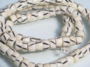 TOKO-BEADS BB115-03N Bone bead (strand) 7.5mm BB115-03N ボーンビーズ（連） 7.5mm Asian bead & African bead  Handmade,Lampeork,bead,asia,india,ethnic,parts,accessory,beads とんぼ玉,ビーズ,トンボ玉,アジア,インド,エスニック,手作り,パーツ,アクセサリー