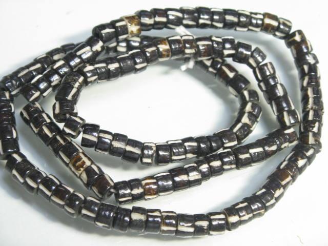 TOKO-BEADS BB115-09N Bone bead (strand) 6mm BB115-09N ボーンビーズ（連） 6mm Asian bead & African bead  Handmade,Lampeork,bead,asia,india,ethnic,parts,accessory,beads とんぼ玉,ビーズ,トンボ玉,アジア,インド,エスニック,手作り,パーツ,アクセサリー
