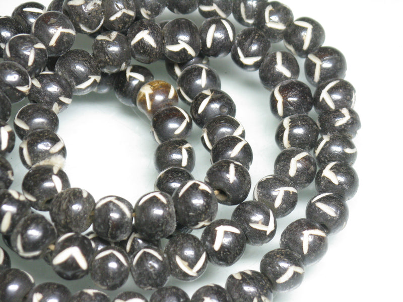 TOKO-BEADS BB116N-10 Bone bead 8.5mm BB116N-10 ボーンビーズ（連） 8.5mm Asian bead & African bead  Handmade,Lampeork,bead,asia,india,ethnic,parts,accessory,beads とんぼ玉,ビーズ,トンボ玉,アジア,インド,エスニック,手作り,パーツ,アクセサリー