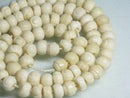 TOKO-BEADS BB117-01N Bone bead 7mm BB117-01N ボーンビーズ（連） 7mm Asian bead & African bead  Handmade,Lampeork,bead,asia,india,ethnic,parts,accessory,beads とんぼ玉,ビーズ,トンボ玉,アジア,インド,エスニック,手作り,パーツ,アクセサリー