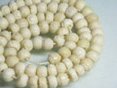 TOKO-BEADS BB117-01N Bone bead 7mm BB117-01N ボーンビーズ（連） 7mm Asian bead & African bead  Handmade,Lampeork,bead,asia,india,ethnic,parts,accessory,beads とんぼ玉,ビーズ,トンボ玉,アジア,インド,エスニック,手作り,パーツ,アクセサリー