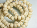 TOKO-BEADS BB117-03N Bone bead 8.5mm BB117-03N ボーンビーズ（連） 8.5mm Asian bead & African bead  Handmade,Lampeork,bead,asia,india,ethnic,parts,accessory,beads とんぼ玉,ビーズ,トンボ玉,アジア,インド,エスニック,手作り,パーツ,アクセサリー