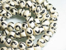 TOKO-BEADS BB117-04N Bone bead 8.5mm BB117-04N ボーンビーズ（連） 8.5mm Asian bead & African bead  Handmade,Lampeork,bead,asia,india,ethnic,parts,accessory,beads とんぼ玉,ビーズ,トンボ玉,アジア,インド,エスニック,手作り,パーツ,アクセサリー