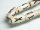 TOKO-BEADS BB118-03N Bone bead 6~7mm BB118-03N ボーンビーズ（連） 6~7mm Asian bead & African bead  Handmade,Lampeork,bead,asia,india,ethnic,parts,accessory,beads とんぼ玉,ビーズ,トンボ玉,アジア,インド,エスニック,手作り,パーツ,アクセサリー