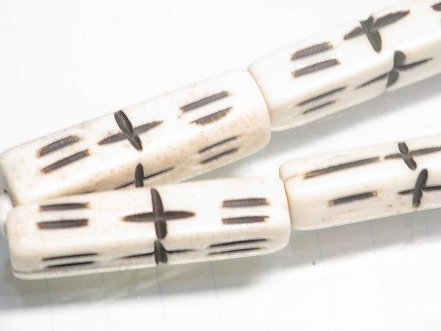 TOKO-BEADS BB118-06N Bone bead 7.5mm BB118-06N ボーンビーズ（連） 7.5mm Asian bead & African bead  Handmade,Lampeork,bead,asia,india,ethnic,parts,accessory,beads とんぼ玉,ビーズ,トンボ玉,アジア,インド,エスニック,手作り,パーツ,アクセサリー