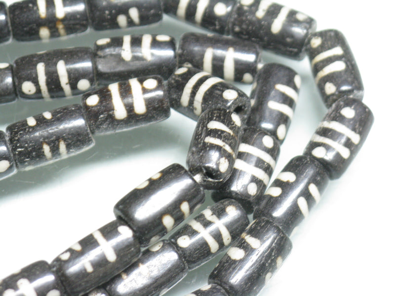 | TOKO-BEADS |BB119N-05 ボーンビーズ（連） 6~7mmとんぼ玉,ビーズ,トンボ玉,アジア,インド,エスニック,手作り,パーツ,アクセサリー