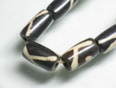 TOKO-BEADS BB119-06N Batik Bone bead 6~7mm BB119-06N ボーンビーズ（連） 6~7mm Asian bead & African bead  Handmade,Lampeork,bead,asia,india,ethnic,parts,accessory,beads とんぼ玉,ビーズ,トンボ玉,アジア,インド,エスニック,手作り,パーツ,アクセサリー