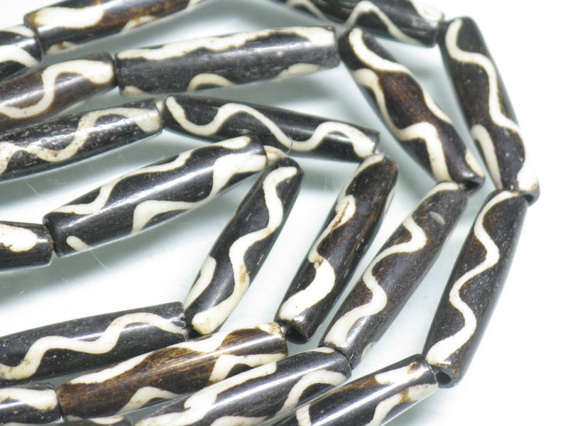 TOKO-BEADS BB119-13N Batik Bone bead 6~7mm BB119-13N ボーンビーズ（連） 6~7mm Asian bead & African bead  Handmade,Lampeork,bead,asia,india,ethnic,parts,accessory,beads とんぼ玉,ビーズ,トンボ玉,アジア,インド,エスニック,手作り,パーツ,アクセサリー