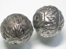 TOKO-BEADS BM101-07 Metal bead (2pcs) 20mm BM101-07 メタルビーズ（2個セット） 20mm Asian bead & African bead  Handmade,Lampeork,bead,asia,india,ethnic,parts,accessory,beads とんぼ玉,ビーズ,トンボ玉,アジア,インド,エスニック,手作り,パーツ,アクセサリー