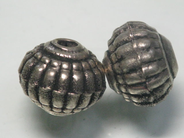TOKO-BEADS BM101-18 Metal bead (2pcs) 15.5mm BM101-18 メタルビーズ（2個セット） 15.5mm Asian bead & African bead  Handmade,Lampeork,bead,asia,india,ethnic,parts,accessory,beads とんぼ玉,ビーズ,トンボ玉,アジア,インド,エスニック,手作り,パーツ,アクセサリー