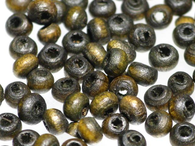 | TOKO-BEADS |BW001-09 ウッドシードビーズ3ｇ 3mmとんぼ玉,ビーズ,トンボ玉,アジア,インド,エスニック,手作り,パーツ,アクセサリー