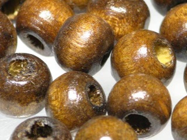 | TOKO-BEADS |BW002P-02 ウッドビーズ（100個パック） 6.5mmとんぼ玉,ビーズ,トンボ玉,アジア,インド,エスニック,手作り,パーツ,アクセサリー