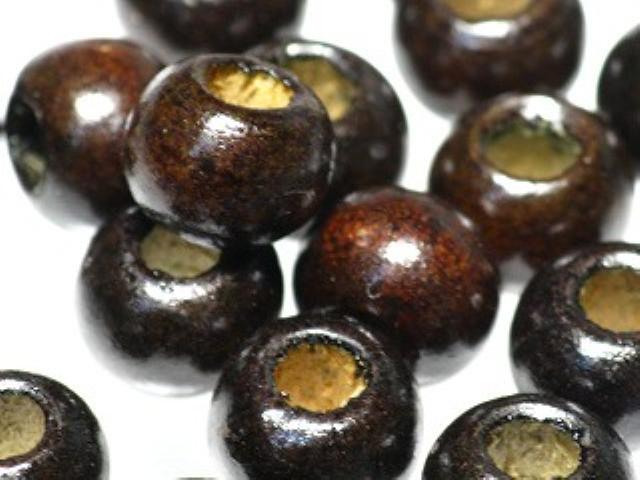 | TOKO-BEADS |BW002P-11 ウッドビーズ（100個パック） 9.5mmとんぼ玉,ビーズ,トンボ玉,アジア,インド,エスニック,手作り,パーツ,アクセサリー