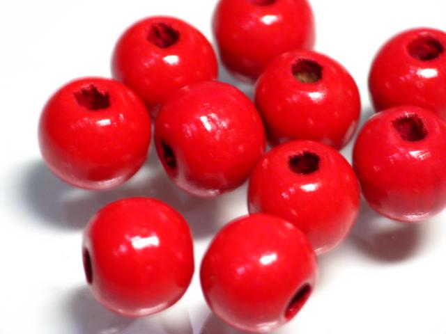 | TOKO-BEADS |BW002P-40 ウッドビーズ（100個パック） 9~10mmとんぼ玉,ビーズ,トンボ玉,アジア,インド,エスニック,手作り,パーツ,アクセサリー