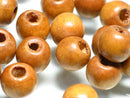 TOKO-BEADS BW002-41P Wooden bead (100pcs) 9~10mm BW002-41P ウッドビーズ（100個パック） 9~10mm Asian bead & African bead  Handmade,Lampeork,bead,asia,india,ethnic,parts,accessory,beads とんぼ玉,ビーズ,トンボ玉,アジア,インド,エスニック,手作り,パーツ,アクセサリー