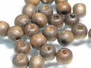 TOKO-BEADS BW002-46P Wooden bead (100pcs) 10mm BW002-46P ウッドビーズ（100個パック） 10mm Asian bead & African bead  Handmade,Lampeork,bead,asia,india,ethnic,parts,accessory,beads とんぼ玉,ビーズ,トンボ玉,アジア,インド,エスニック,手作り,パーツ,アクセサリー