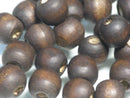 TOKO-BEADS BW002-77P Wooden bead (100pcs) 9~10mm BW002-77P ウッドビーズ（100個パック） 9~10mm Asian bead & African bead  Handmade,Lampeork,bead,asia,india,ethnic,parts,accessory,beads とんぼ玉,ビーズ,トンボ玉,アジア,インド,エスニック,手作り,パーツ,アクセサリー