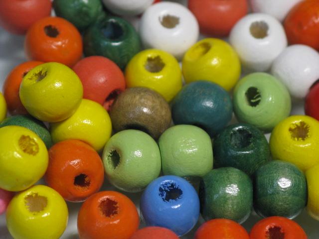 | TOKO-BEADS |BW003P-25 ミックスウッドビーズ（20ｇ） 8mmとんぼ玉,ビーズ,トンボ玉,アジア,インド,エスニック,手作り,パーツ,アクセサリー