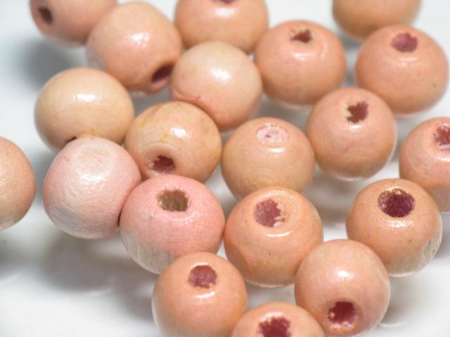 | TOKO-BEADS |BW005P-06 ウッドビーズ（100個パック） 8mmとんぼ玉,ビーズ,トンボ玉,アジア,インド,エスニック,手作り,パーツ,アクセサリー